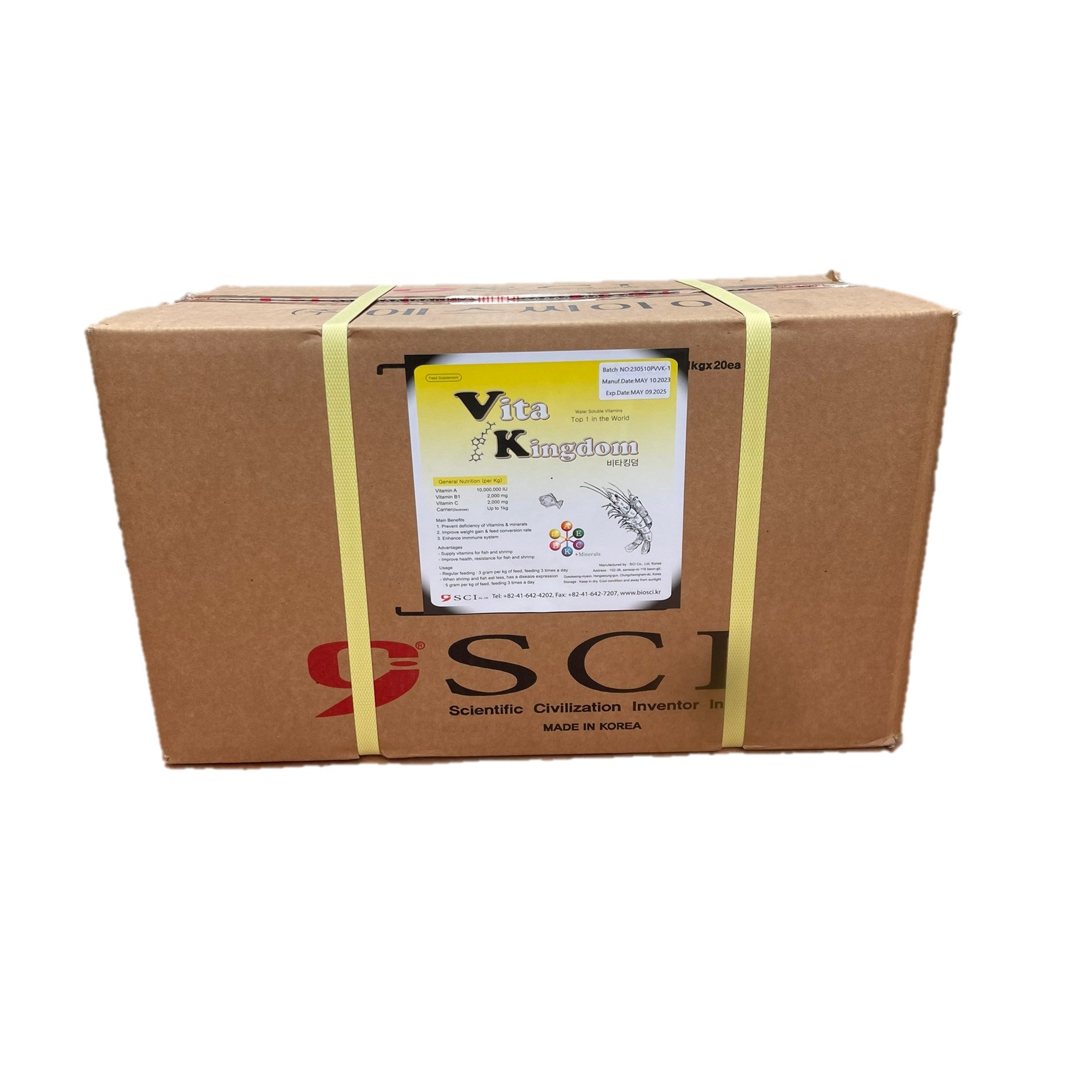 Cách dùng Vita Kingdom bổ sung trên tôm